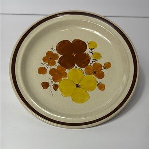 Vintage Stoneware (Ji) Stonecrest Salad Plate Hand‎ Painted In Korea